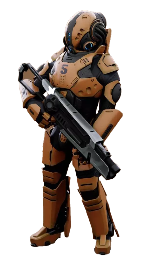 Figura robótica de precisión impresa en 3D por XETA 3D STUDIO